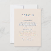 パーカーポルタ結婚イトの詳細カード 招待状 (正面)