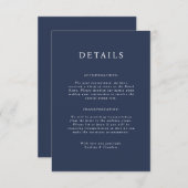 パーカーポルタ結婚イトの詳細カード 招待状 (正面/裏面)