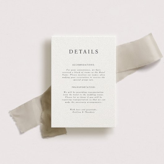 パーカーポルタ結婚イトの詳細カード 招待状