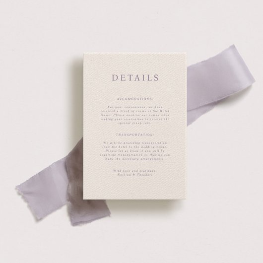 パーカーポルタ結婚イトの詳細カード 招待状