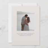 パーカーモノグラム結婚式招待状 招待状 (裏面)