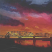 パーカー列車橋#1 シール (正面)