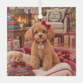 パーカー夫人のかわいい仔犬 ペネロペのクリスマス ガラスオーナメント