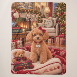 パーカー夫人のかわいい仔犬 ペネロペのクリスマス シェルパブランケット