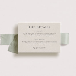 パーカー結婚ランドスケープ詳細カード 招待状