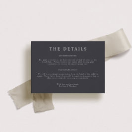 パーカー結婚ランドスケープ詳細カード 招待状