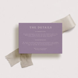 パーカー結婚ランドスケープ詳細カード 招待状