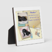 パーカー誕生証明書 フォトプラーク (正面)