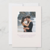 パーカー2フォトウェディング日付を保存 セーブザデート (裏面)