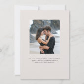 パーカー2枚の写真モダンの結婚式の日付を保存 セーブザデート (裏面)