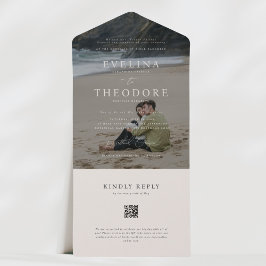 パーカー フォト シール アンド センド ウェディング インビテーション