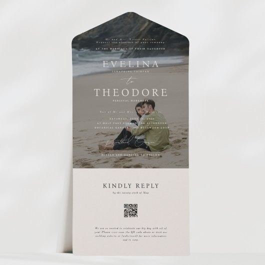 パーカー フォト シール アンド センド ウェディング インビテーション