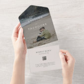 パーカー フォト シール アンド センド ウェディング インビテーション (貼ってはがせる)