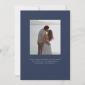 パーカー モノグラム ウェディング インビテーション (裏面)