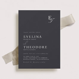 パーカー モノグラム ウェディング インビテーション