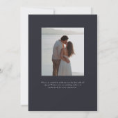 パーカー モノグラム ウェディング インビテーション (裏面)