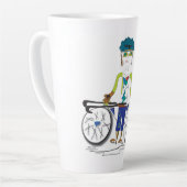 'パーカー' – ライフの次の大きな冒険ラテマグカップ カフェラテマグ (左アングル)