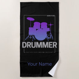 パーカ生まれッション・バンドのメンバーになるドラマー ビーチタオル