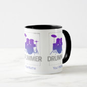 パーカ生まれッション・バンドのメンバーになるドラマー マグカップ (正面右)