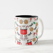 パーキャットクリスマスマグ ツートーンマグカップ (正面右)