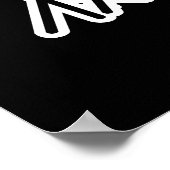 パーキュショニストおもしろいドラマー猫プンダークBG ポスター (角)