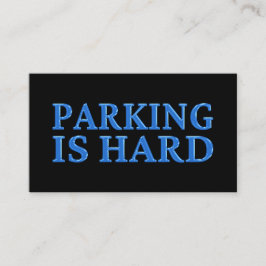 パーキングは懸命の悪いパーキングブルー 名刺