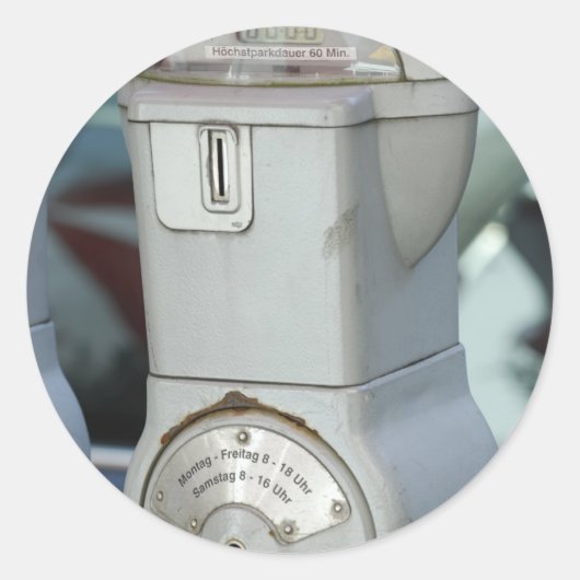 パーキングメーター ラウンドシール (正面)