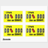 パーキング・バカ 長方形シール (シート)