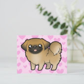 パーキンスの愛(子犬のカット) ポストカード (スタンド正面)