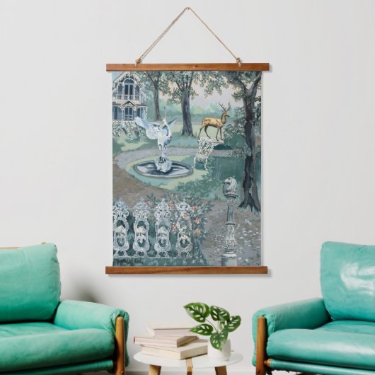 パーキンズハローニーエターナルガーデンフローラヘブン 吊り下げ型タペストリー (リビング)