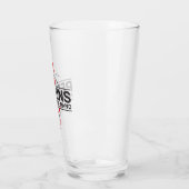 パーキンズ・バンド ロゴ入りガラス製マグカップ タンブラーグラス (左)