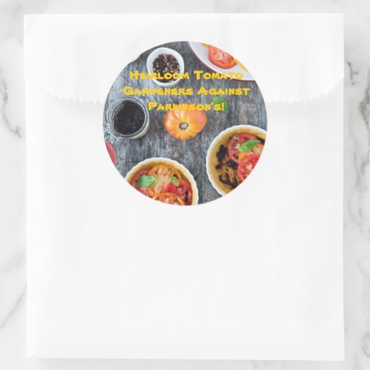 パーキンソンに対してトマトの庭師を家に! ラウンドシール (バッグ)