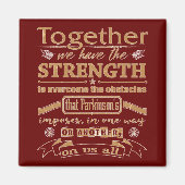 パーキンソンの同体強度引用文ライト マグネット (正面)