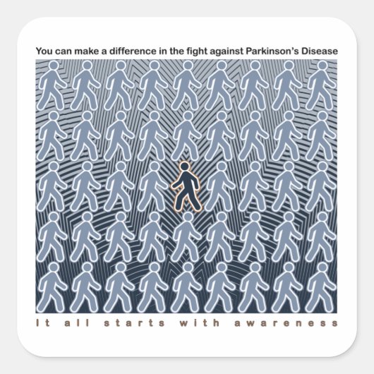 パーキンソンの戦いは認識度で始まる スクエアシール (正面)