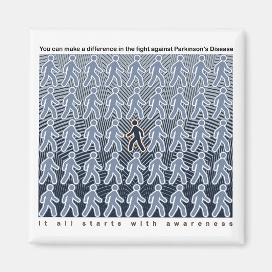 パーキンソンの戦いは認識度で始まる マグネット (正面)