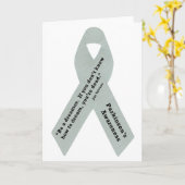 パーキンソンの認識度のリボン カード (黄色い花)