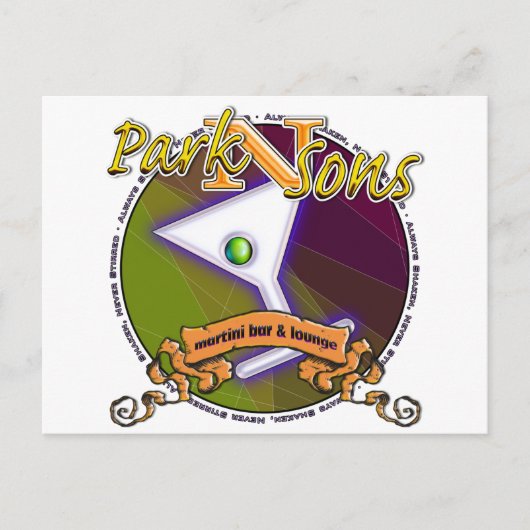 パーキンソンズマルティーニバーウィサークル常に揺れる ポストカード (正面)