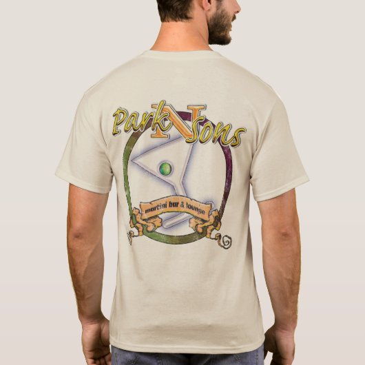 パーキンソンズマルティーニバー常にシェイクファブデストロッシ Tシャツ (裏面)