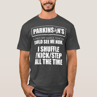 パーキンソンズ病認識度キックステップウォリアー Tシャツ