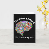 パーキンソンズ病、yes、私の頭の脳のPa内の全て カード (黄色い花)