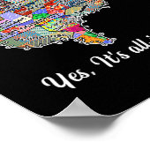 パーキンソンズ病、yes、私の頭の脳のPa内の全て ポスター (角)