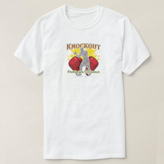 パーキンソンズKOボクサー Tシャツ (デザイン正面)