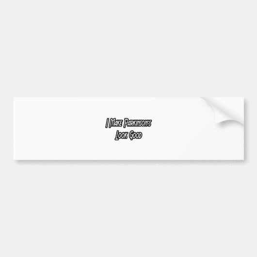 パーキンソン病が治る バンパーステッカー (正面)