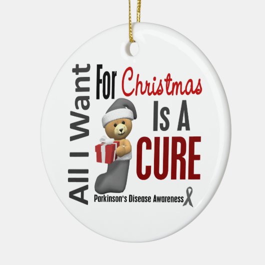 パーキンソン病すべて私はクリスマスオーナメントがほしいと思います セラミックオーナメント (左)