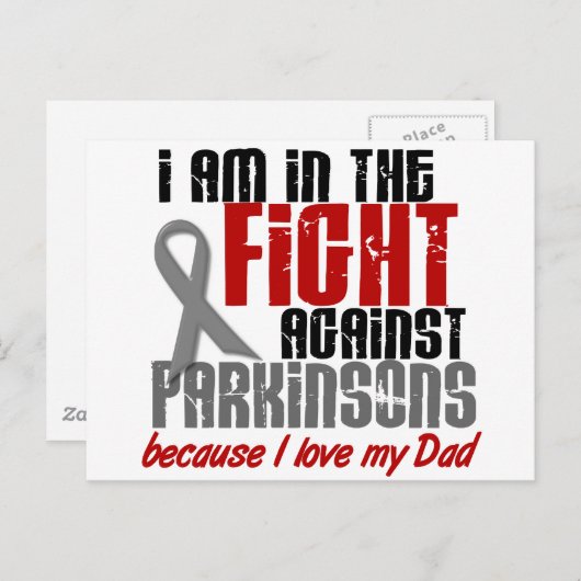 パーキンソン病と闘う父のために1 ポストカード (正面/裏面)