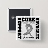 パーキンソン病に対する支援Advocate Cure 缶バッジ (正面&裏面)