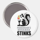 パーキンソン病の悪臭 マグネット (正面/裏面)