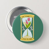 パーキンソン病の治癒の大きなボタン 缶バッジ (正面&裏面)