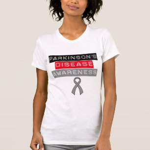 パーキンソン病の認識度のリボン Tシャツ