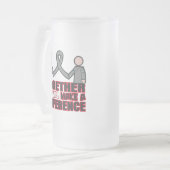 パーキンソン病一緒に私達は相違をします フロストグラスビールジョッキ (正面左)